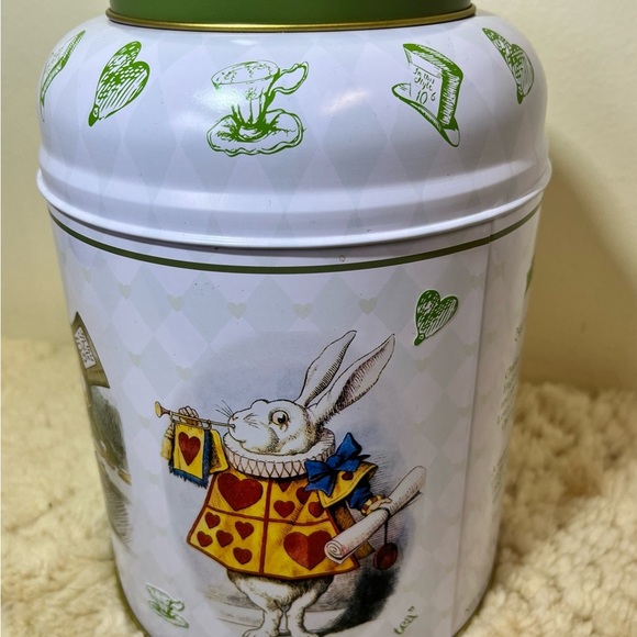 English Breakfast Tea Alice in Wonderland 240 Teabag Canister **Empty Canister** - Picture 2 of 8